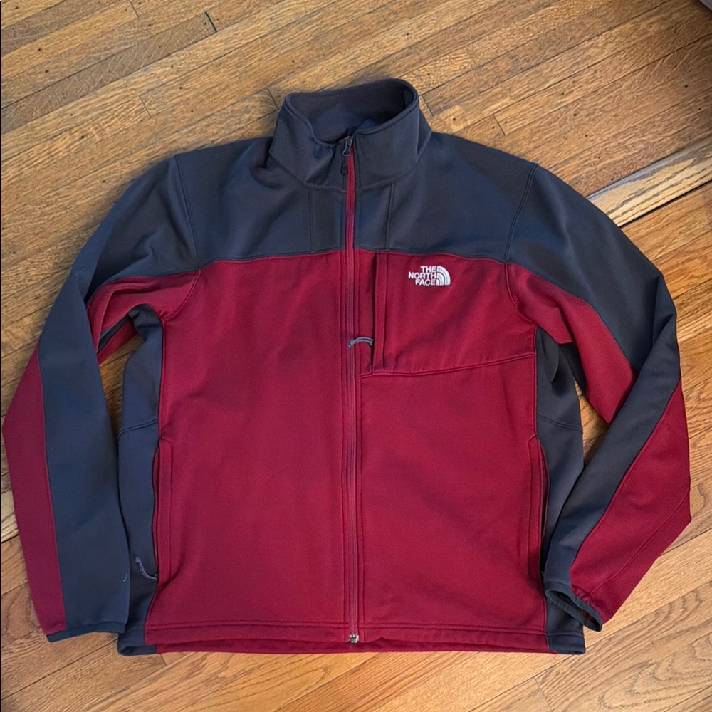 The North Face Men's Performance Jacket in Red and Gray
